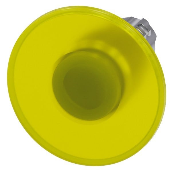 SIEMENS - Pilzdrucktaster, beleuchtet, 22mm, rund, Metall, hochglanz, gelb, 60mm