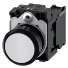 SIEMENS - Drucktaster, 22mm, rund, Kunststoff, weiß, Druckknopf, 1S