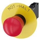 SIEMENS - Not-Halt-Pilzdrucktaster, 22mm, rund, Kunststoff, rot, 1S+1Ö