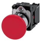 SIEMENS - Pilzdrucktaster, 22mm, rund, Metall, hochglanz, rot, 1Ö
