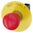 SIEMENS - Not-Halt-Pilzdrucktaster, 22mm, rund, Metall, hochglanz, rot, 1Ö, 1Ö