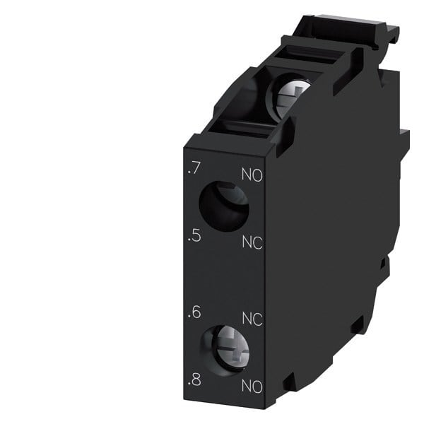 SIEMENS - Kontaktmodul, 1S voreilend+1Ö nacheilend, vergoldete Kontakte, Schraubanschluss