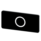 SIEMENS - Bezeichnungsschild 12,5x27mm, Schild schwarz, Symbol: O*