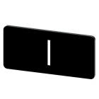 SIEMENS - Bezeichnungsschild 12,5x27mm, Schild schwarz, Symbol: I*
