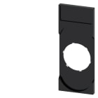 SIEMENS - Schildträger, Doppeltaster, flach, schwarz, für Bezeichnungsschild 12,5x 27mm