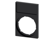 SIEMENS - Schildträger, Rahmen unten eckig, schwarz, für Bezeichnungsschild 12,5x 27mm