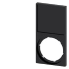 SIEMENS - Schildträger, Rahmen unten eckig, schwarz, für Bezeichnungsschild 27x 27mm