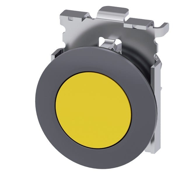 SIEMENS - Drucktaster, 30mm, rund, Metall, matt, gelb