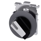 SIEMENS - Knebelschalter, beleuchtbar, 30mm, rund, Metall, matt, weiß
