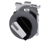 SIEMENS - Knebelschalter, beleuchtbar, 30mm, rund, Metall, matt, weiß