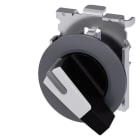 SIEMENS - Knebelschalter, beleuchtbar, 30mm, rund, Metall, matt, weiß