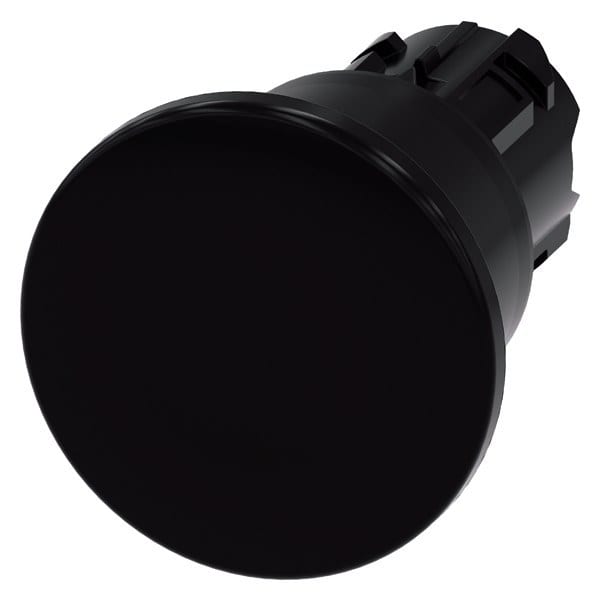 SIEMENS - Pilzdrucktaster, 22mm, rund, Kunststoff, schwarz