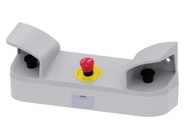 SIEMENS - Zweihand-Bedienpult für Befehlsgeräte, 22mm, rund, 2x1S+1Ö