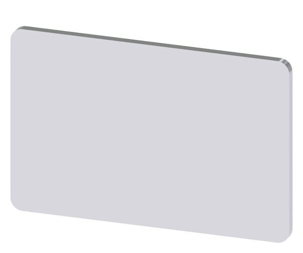 SIEMENS - Bezeichnungsschild 17,5x27mm, Schild silber, ohne Aufschrift