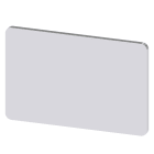 SIEMENS - Bezeichnungsschild 17,5x27mm, Schild silber, ohne Aufschrift