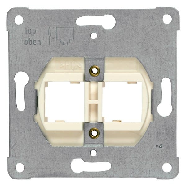 SIEMENS - Tragplatte Modular Jack zur Aufnahme von bis zu 2 Steckverb., weißer Einsatz