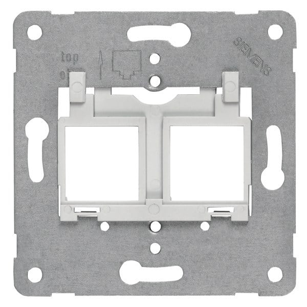 SIEMENS - Tragplatte Modular Jack zur Aufnahme von bis zu 2 Steckverb., grauer Einsatz