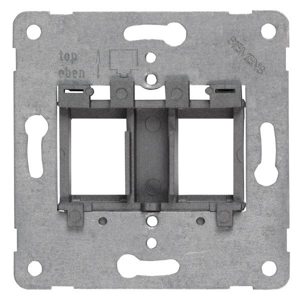 SIEMENS - Tragplatte Modular Jack zur Aufnahme von bis zu 2 Steckverb., silberner Einsatz