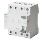 SIEMENS - FI-Schutzschalter, 4-polig, Typ A, In: 80 A, 300 mA, Un AC: 400 V, SIGRES