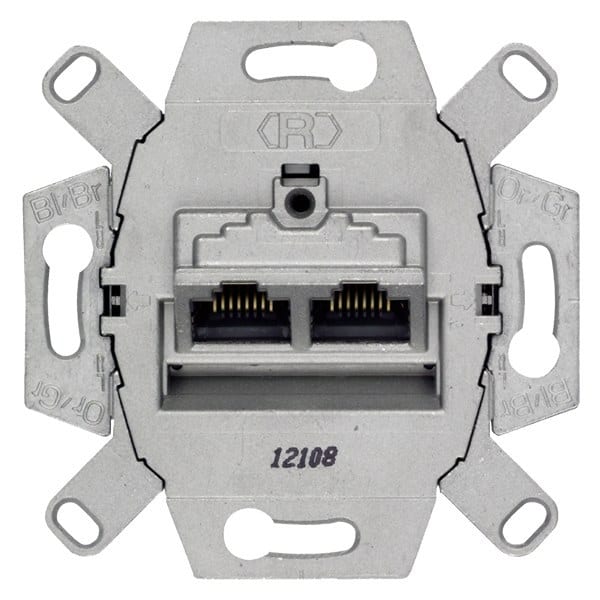 SIEMENS - DELTA UAE Anschlussdose geschirmt, 2x 8-polig RJ45 Kat. 6 E