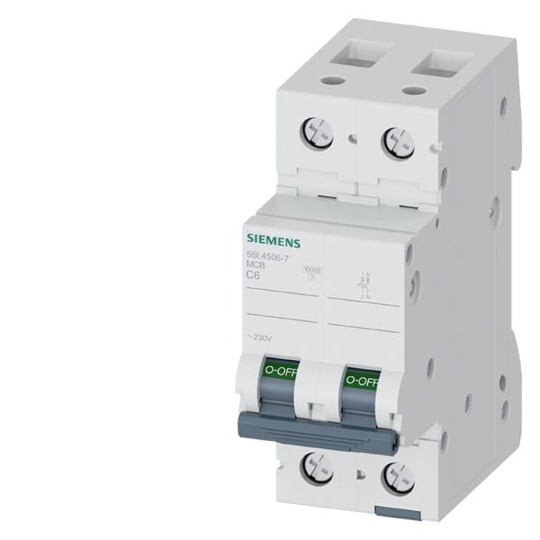 SIEMENS - Leitungsschutzschalter 230V 10kA, 1+N-polig, C, 6A