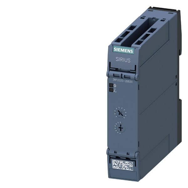 SIEMENS - Zeitrelais, ansprechverzögert, 2W, 7 Zeitbereiche, 0,05s-100h