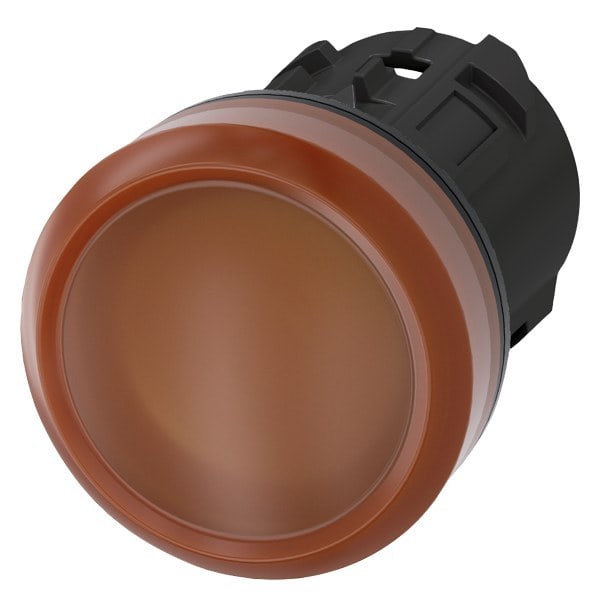 SIEMENS - Leuchtmelder, 22mm, rund, Kunststoff, amber, Linse, glatt