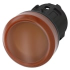 SIEMENS - Leuchtmelder, 22mm, rund, Kunststoff, amber, Linse, glatt