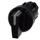 SIEMENS - Knebelschalter beleuchtbar, 22mm, rund, Kunststoff, schwarz, Knebel kurz