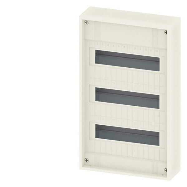 SIEMENS - SIMBOX XL Aufputz, ohne Tür 3-reihig-3x 12 TE (14 TE) Schutzklasse 2