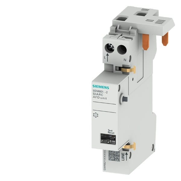 SIEMENS - Brandschutzschalter-Block AFDD, 1-16A 230V für LS- oder FI/LS-Schalter 1+N 1TE