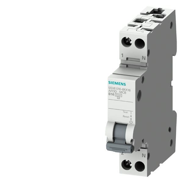 SIEMENS - Brandschutzschalter-LS-Kombi 230V, 6kA, 1+N, B, 16A Kompakt (1TE)