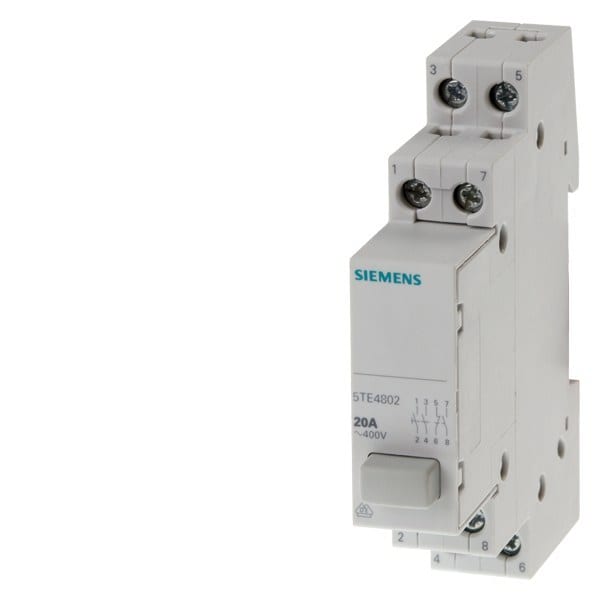 SIEMENS - Taster 3S+1OE, 1 Taste grau, ohne Rastfunktion