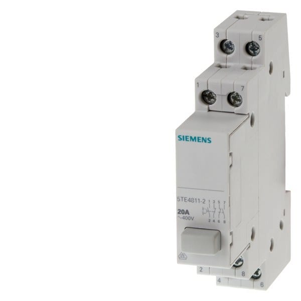 SIEMENS - Taster 2S+2OE, 1 Taste grau, mit Rastfunktion