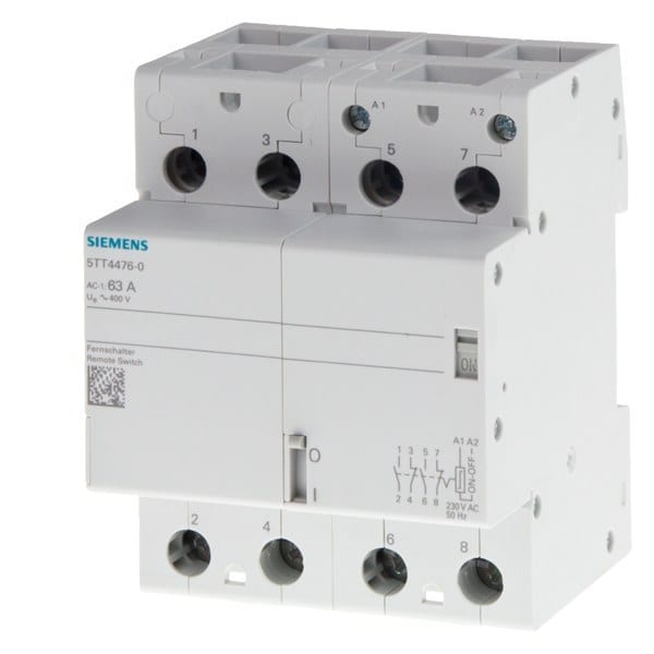 SIEMENS - Fernschalter Kontakt für 40A Spannung AC 24V 4 Schließer