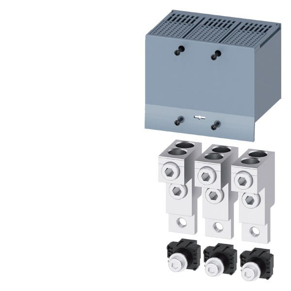 SIEMENS - Rundleiteranschlussklemme 2 Kabel 3 Stück Zubehör für: 3VA2 100/160/250