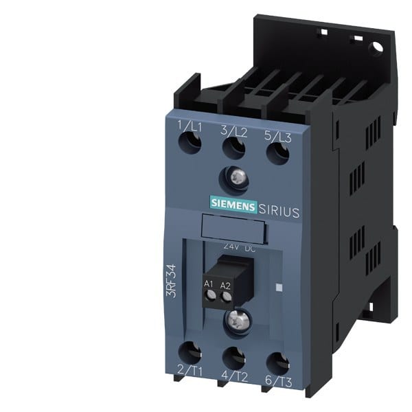 SIEMENS - Halbleiterschütz 3RF3, 3-ph. AC53 5,2A 48-600V/24V DC2-Phasen gesteuert