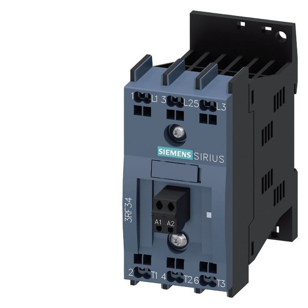 SIEMENS - Halbleiterschütz 3RF3, 3-ph. AC53 5,2A 48-480V/24V DC2-Phasen gesteuert