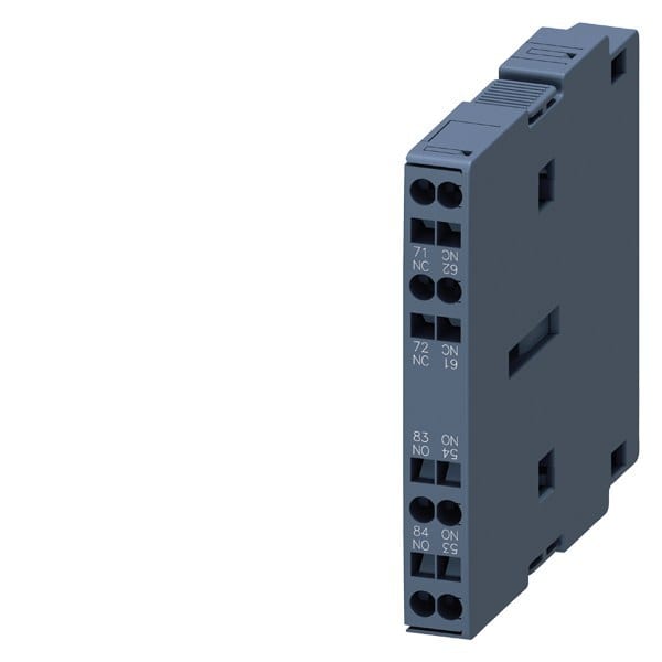 SIEMENS - Hilfsschalter, elektronikgerecht, DIN EN50012 seitlich, -Anschl. 1S+1Ö, S0-S3