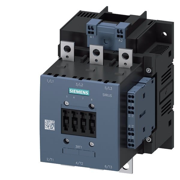 SIEMENS - Schütz,AC-3e,185A/90kW/400V,3-polig,AC/DC23-26V,2S+2Ö,Anschlussschiene/Federz...