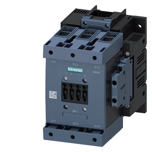 SIEMENS - Schütz,AC-3e,185A/90kW/400V,3-polig,AC/DC23-26V,2S+2Ö,Rahmenklemme/Schraubans...