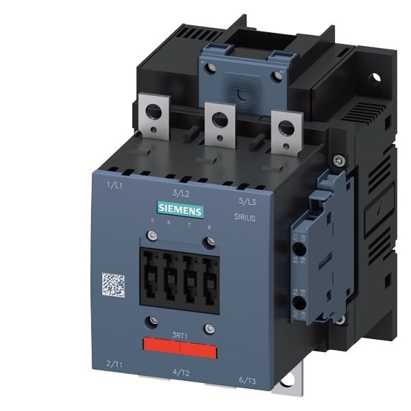 SIEMENS - Schütz,AC-3e,185A/90kW/400V,3-polig,AC/DC23-26V,2S+2Ö,Anschlussschiene/Schrau...