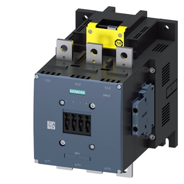SIEMENS - Schütz,AC-3e,400A/200kW/400V,3-polig,AC/DC96-127V,F-PLC-IN,2S+2Ö,Anschlusssch...