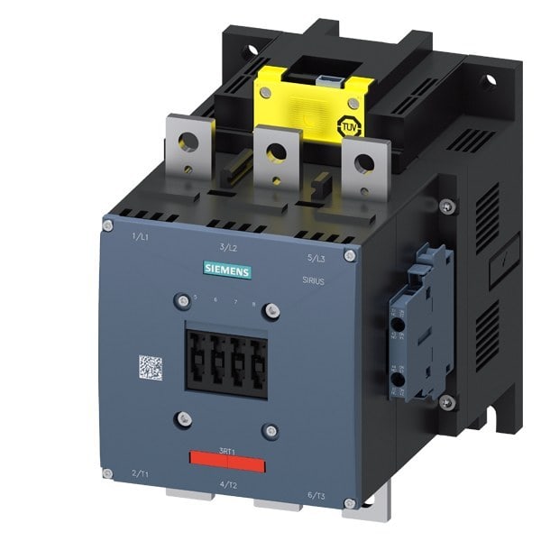 SIEMENS - Schütz,AC-3e,400A/200kW/400V,3-polig,AC/DC96-127V,F-PLC-IN,2S+2Ö,Anschlusssch...