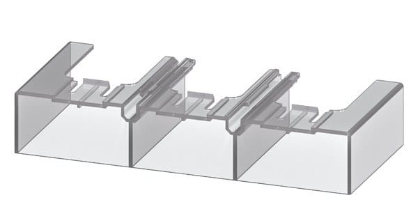 SIEMENS - Anschlussabdeckung für Schienenanschlüsse zwischen Schütz und Überlastrelais S6