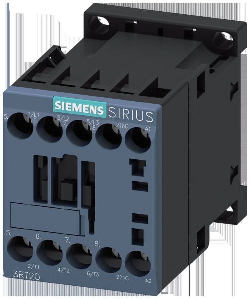 SIEMENS - Schütz, AC-3e, 12 A/5,5 kW/400V, 3-polig, AC 24V, 50/60Hz, 1Ö, Schraubanschluss