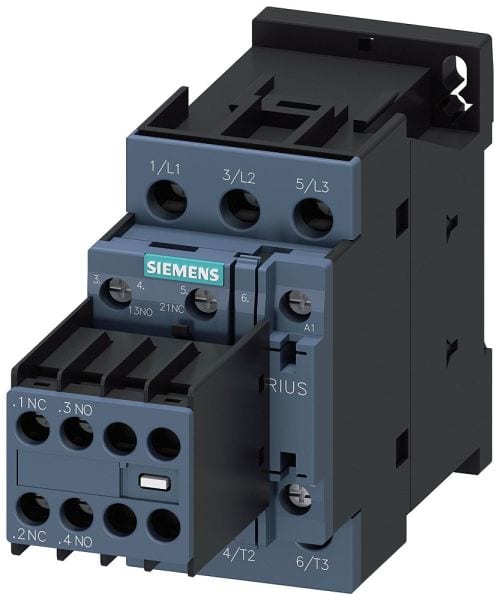 SIEMENS - Schütz, AC-3e,17A/7,5kW/400V,3-polig,AC220V/50Hz,240V/60Hz,2S+2Ö,Schraubansch...
