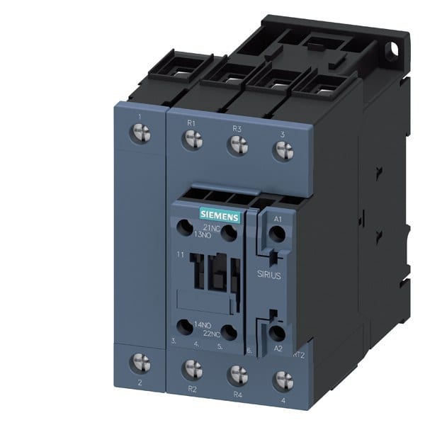 SIEMENS - Schütz AC-3, 2S+2Ö,18,5kW AC 110V 50Hz/120V 60Hz, 4-pol. 2S+2Ö, 1S+1Ö integr.