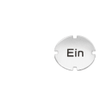 SIEMENS - Einlegeschild für Drucktaster und Leuchtdrucktaster, flach, klar