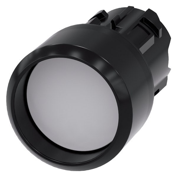 SIEMENS - Drucktaster, 22mm, rund, Kunststoff, weiß, Frontring